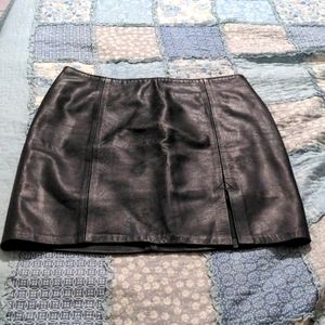 Authentic Leather mini skirt
